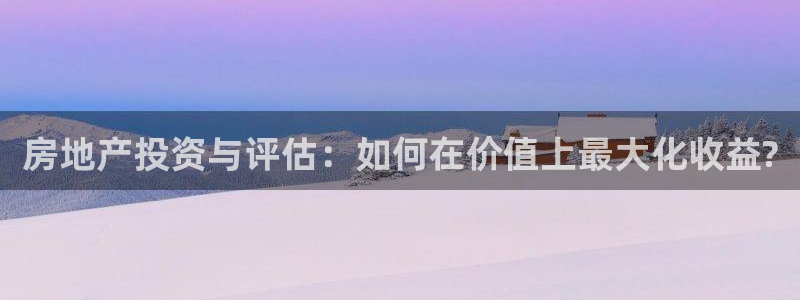 新宝5电脑：房地产投资与评估：如何在价值上最大化收益?