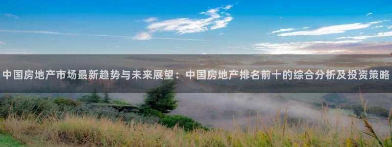 新宝5娱乐没：中国房地产市场最新趋势与未来展望：中国房地产排