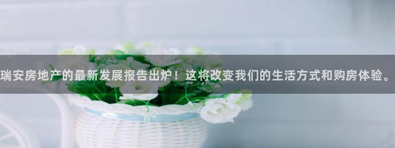新宝5娱乐平台：瑞安房地产的最新发展报告出炉！这将改变我们的