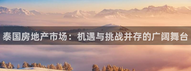 新宝5娱乐网址：泰国房地产市场：机遇与挑战并存的广阔舞台