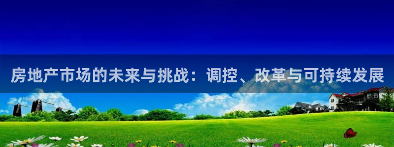 新宝5户端：房地产市场的未来与挑战：调控、改革与可持续发展