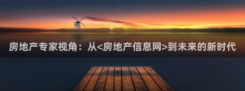 新宝5平台霸：房地产专家视角：从<房地产信息网>到未来的新时