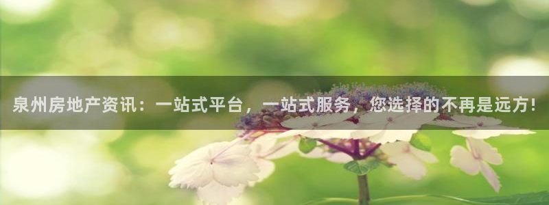 新宝5电脑登录网址：泉州房地产资讯：一站式平台，一站式服务，