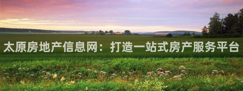 新宝5娱乐然：太原房地产信息网：打造一站式房产服务平台