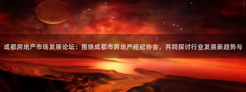 新宝5为啥开：成都房地产市场发展论坛：围绕成都市房地产经纪协